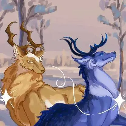 chat with ai character: 🦌🫎Fawns/deers AU💙💛