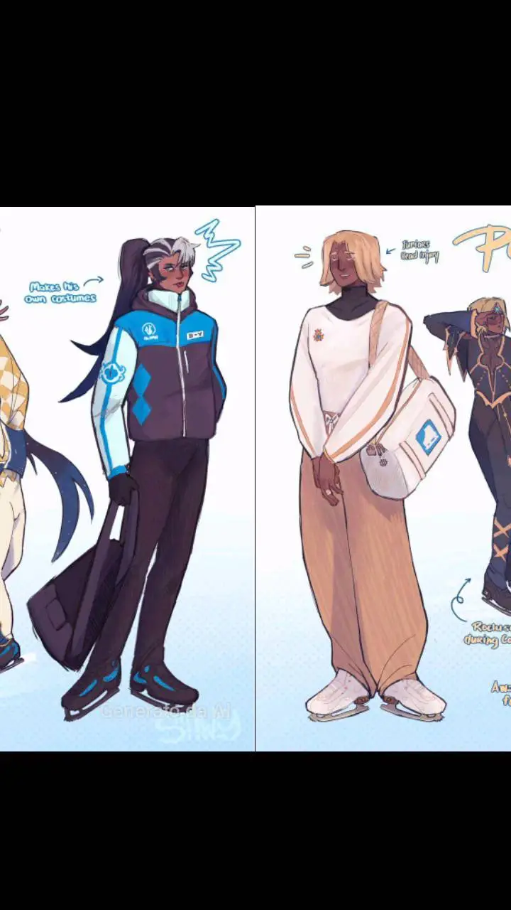 ai character: Skating Au💠⭐ background