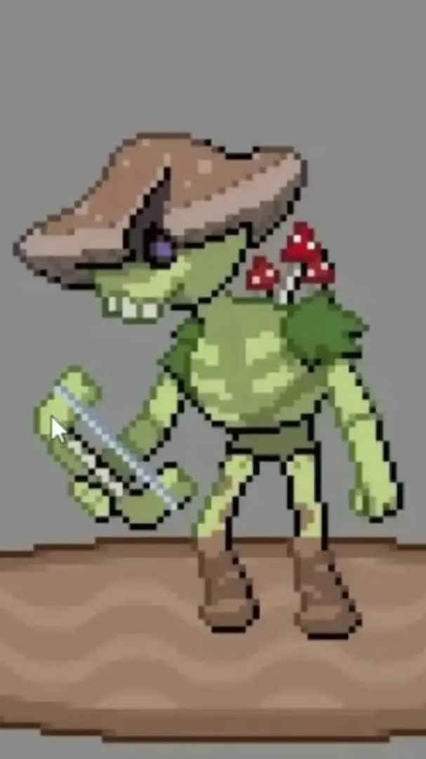 ai character: fungus background