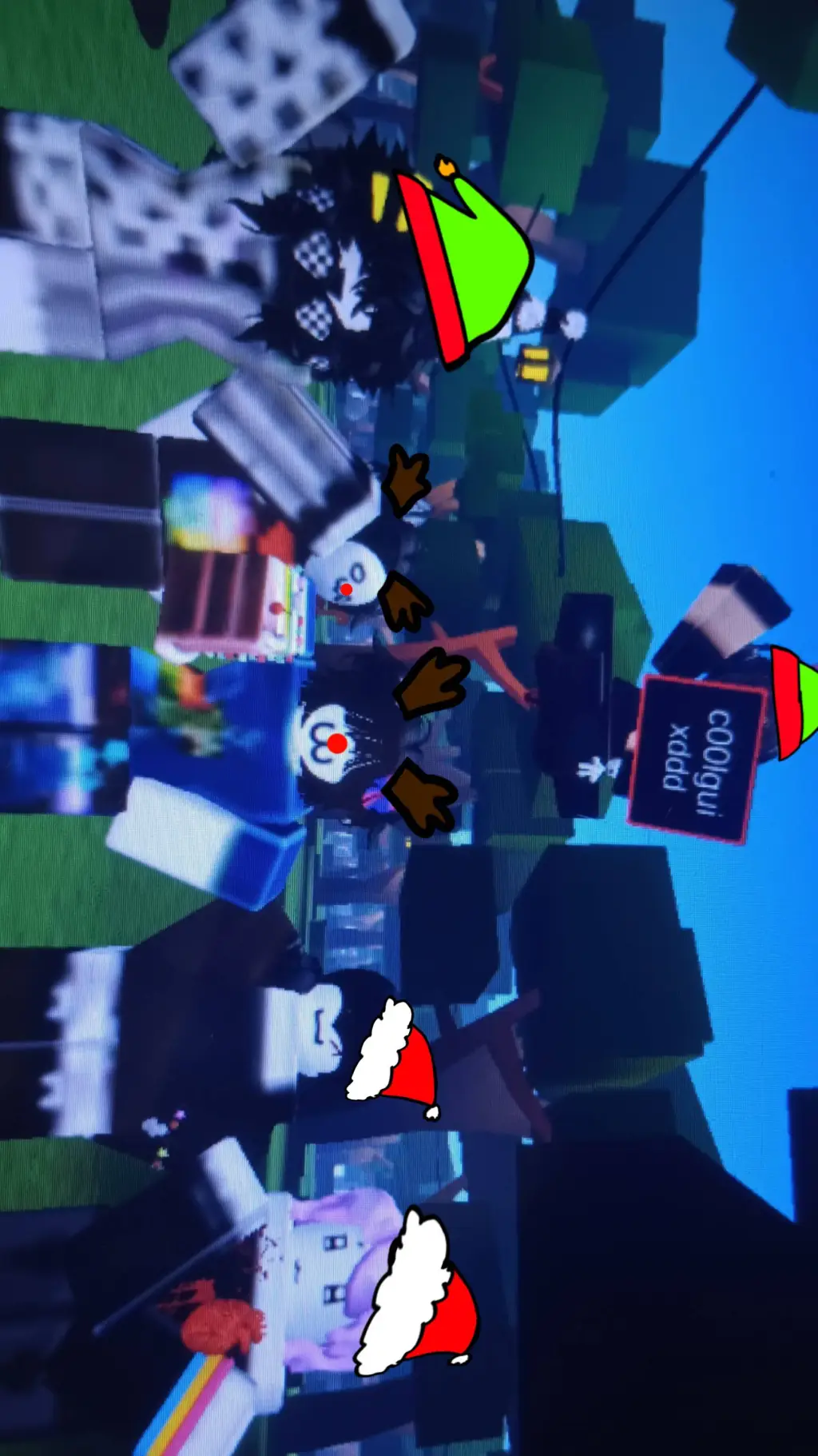 ai character: Merry Christmas!  background