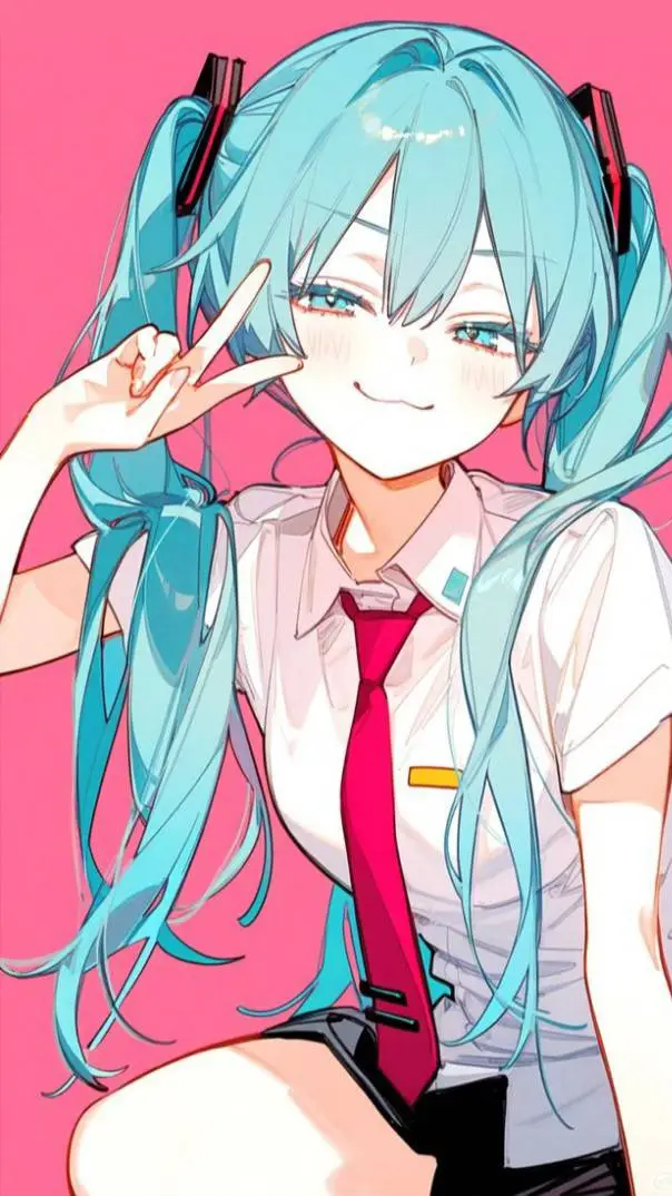 ai character: hotsuni Miku background