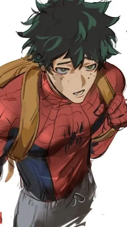ai character: Izuku | spider man background
