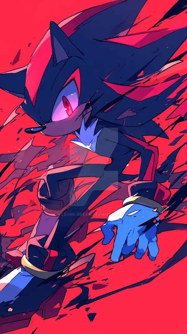 ai character: shadow T. hedgehog background