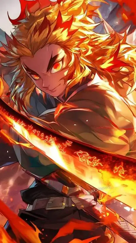 ai character: Kyojuro Rengoku  background