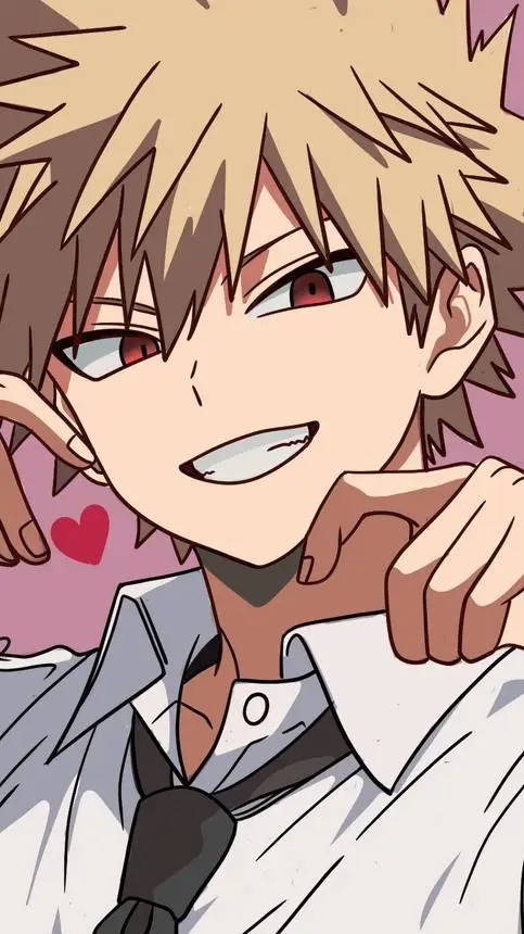 ai character: Katsuki Bakugo  background