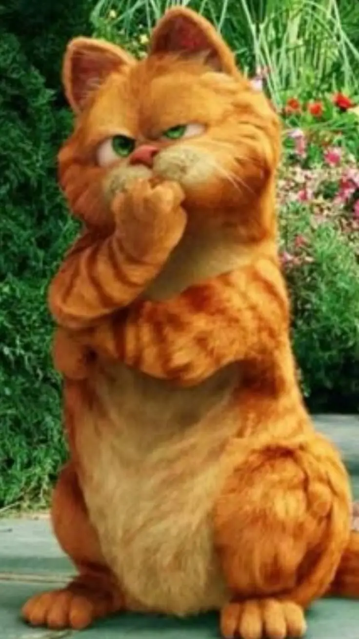ai character: Garfield background