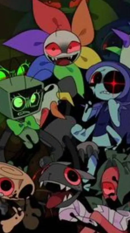 ai character: Dw twisted background