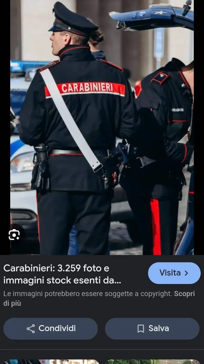 ai character: colleghi carabinie background