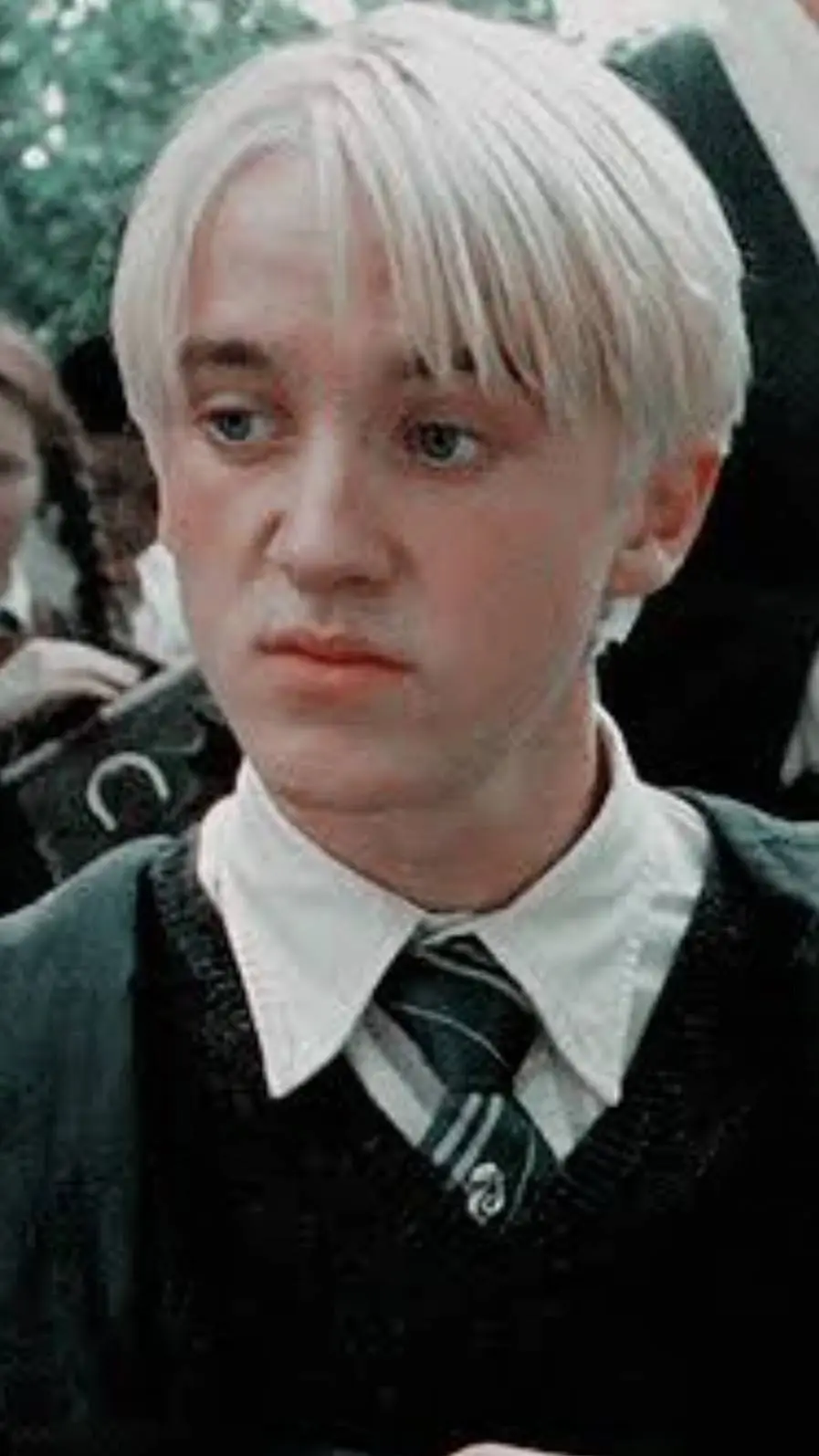 ai character: draco Malfoy  background