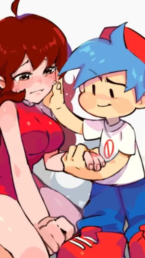 ai character: gf and bf firs met background