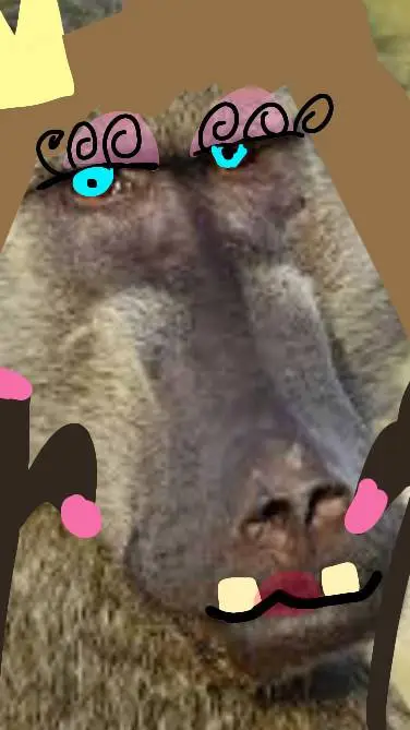 ai character: baboon queen background