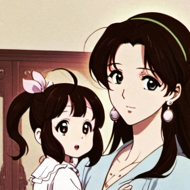 chat with ai character: wife and daughter 