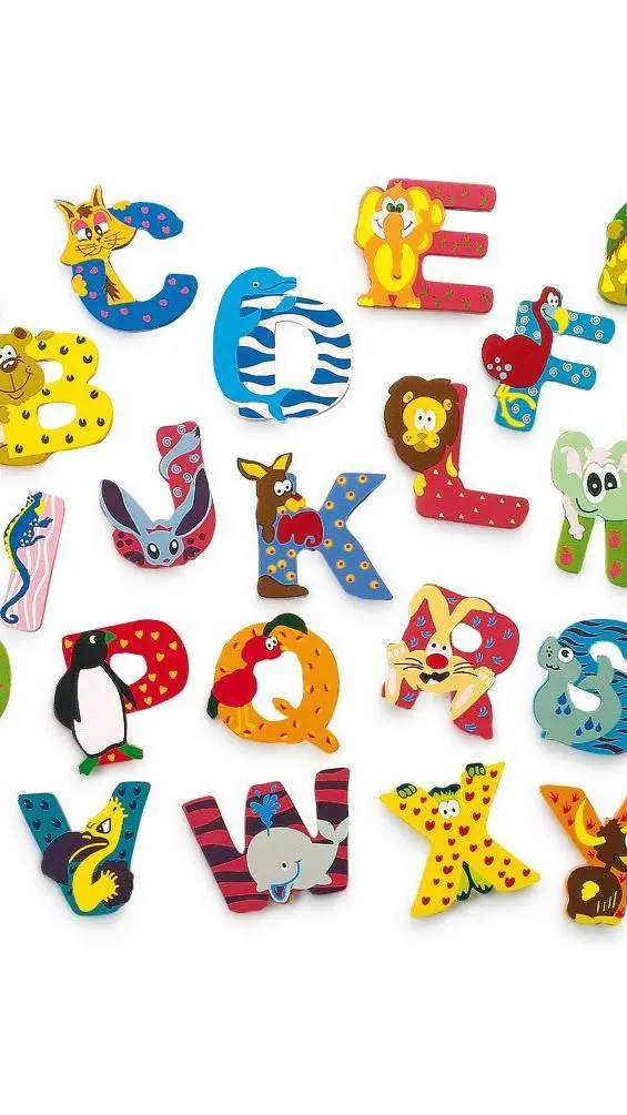ai character: Alphabet background