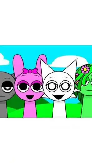 ai character: Sprunki Females background