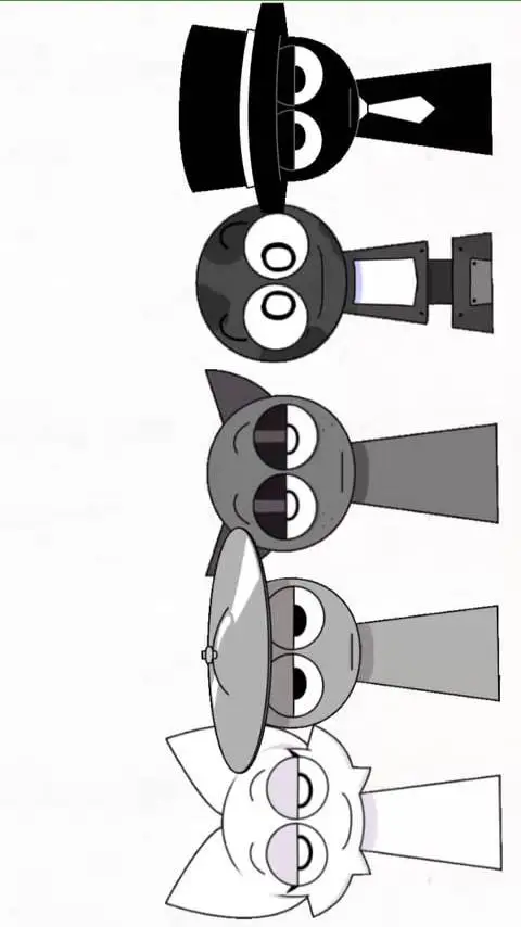 ai character: Grayscale Quintet background