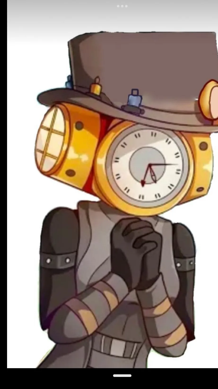 ai character: Clock woman background