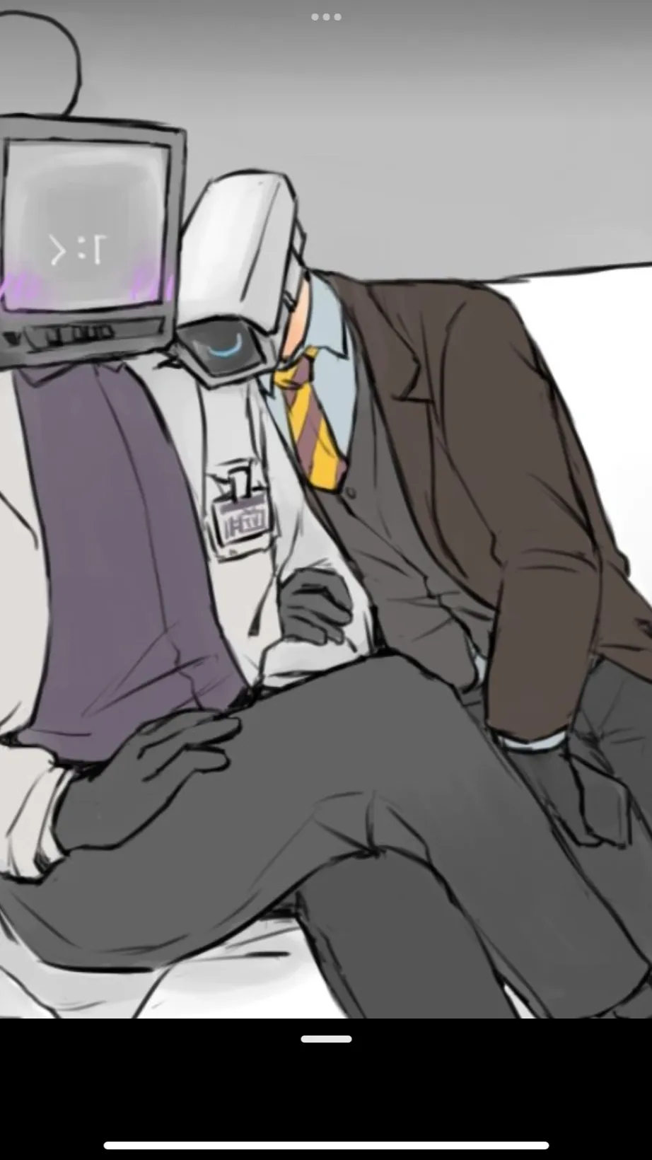 ai character: Scientist TV man background