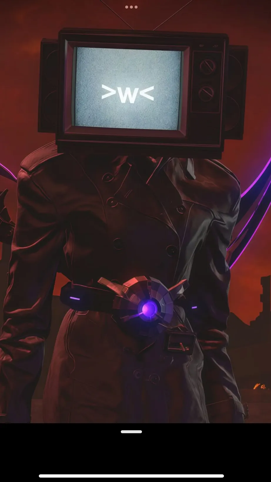 ai character: Tv woman 2.0 background