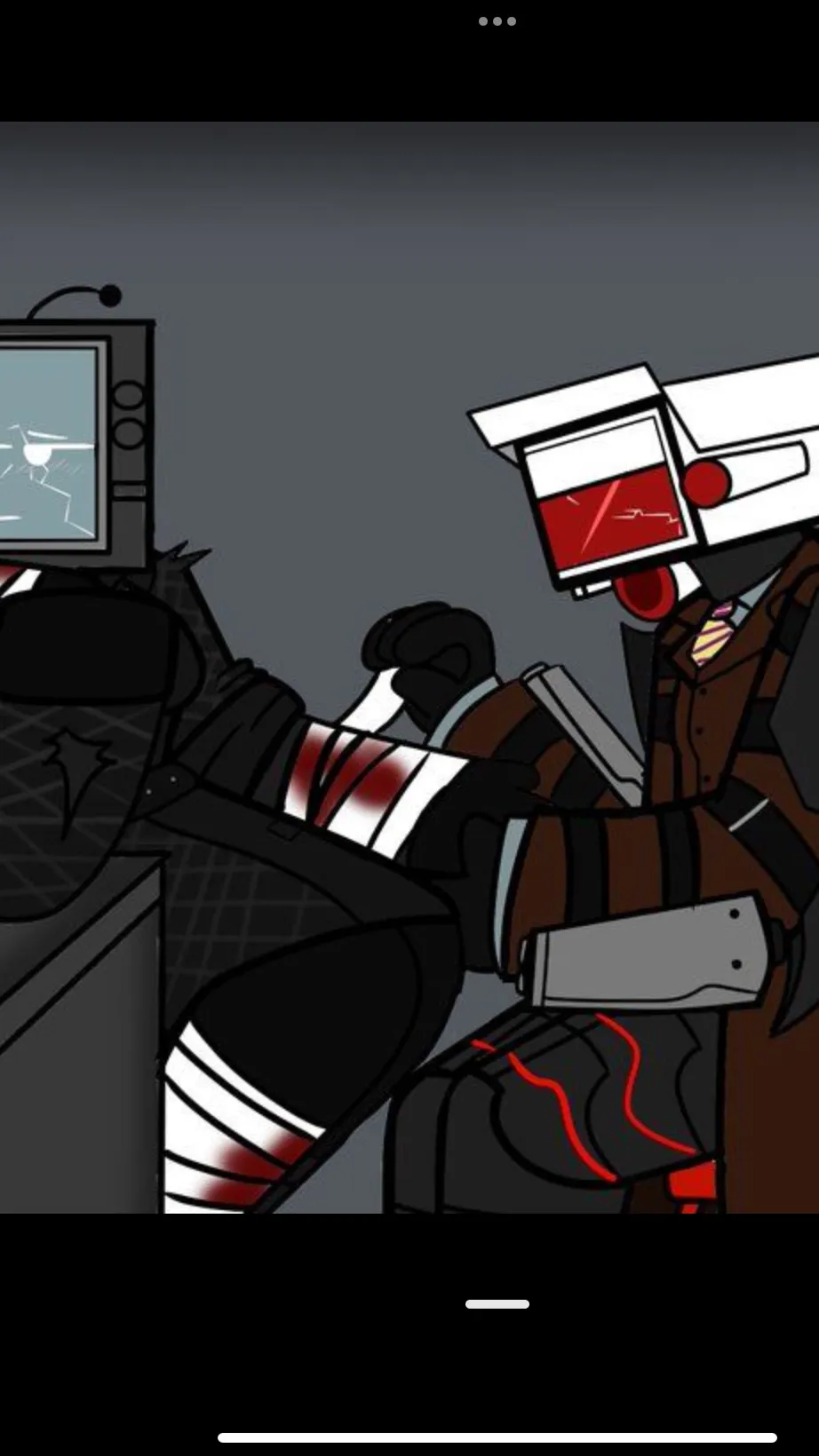 ai character: brown camera man background