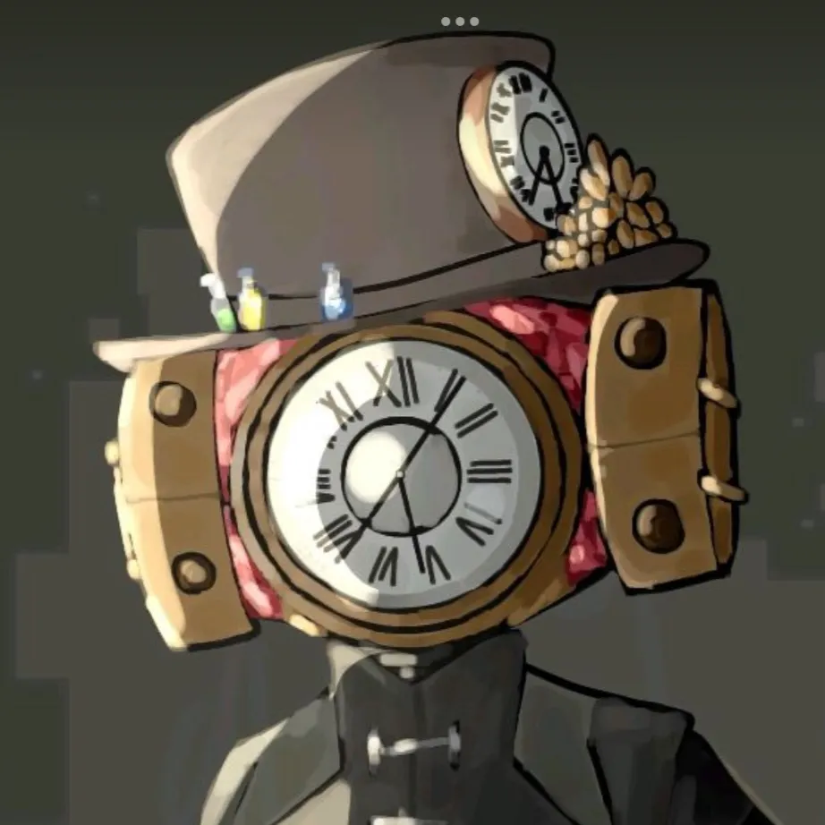 chat with ai character: Clock woman