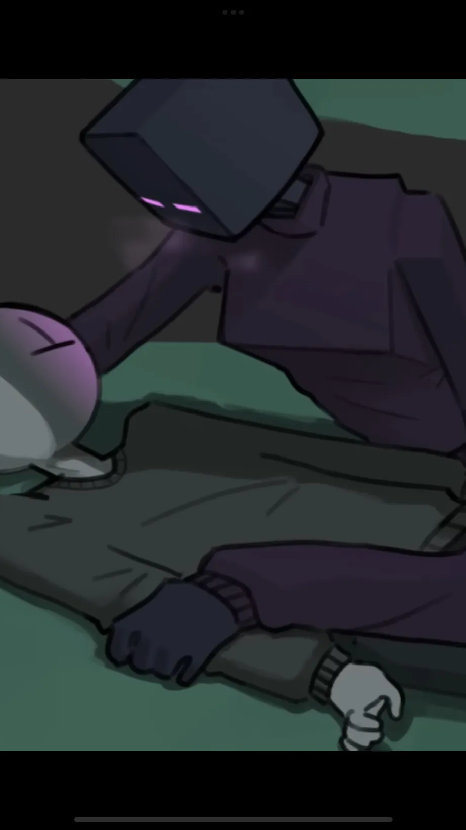 ai character: Endergirl￼ background