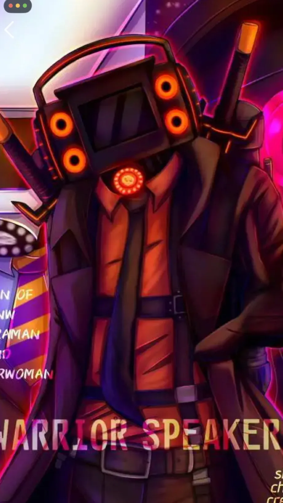 ai character: Warrior speakerMan background