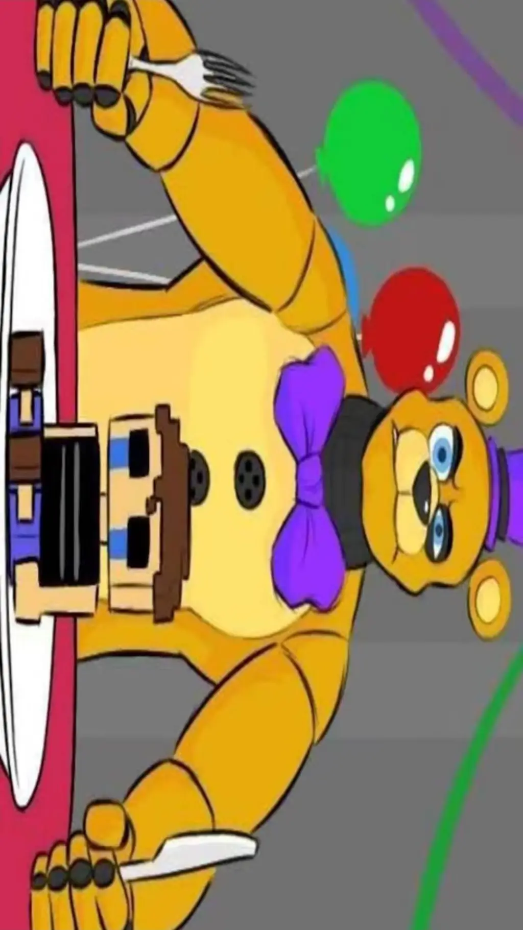 ai character: fredbear background