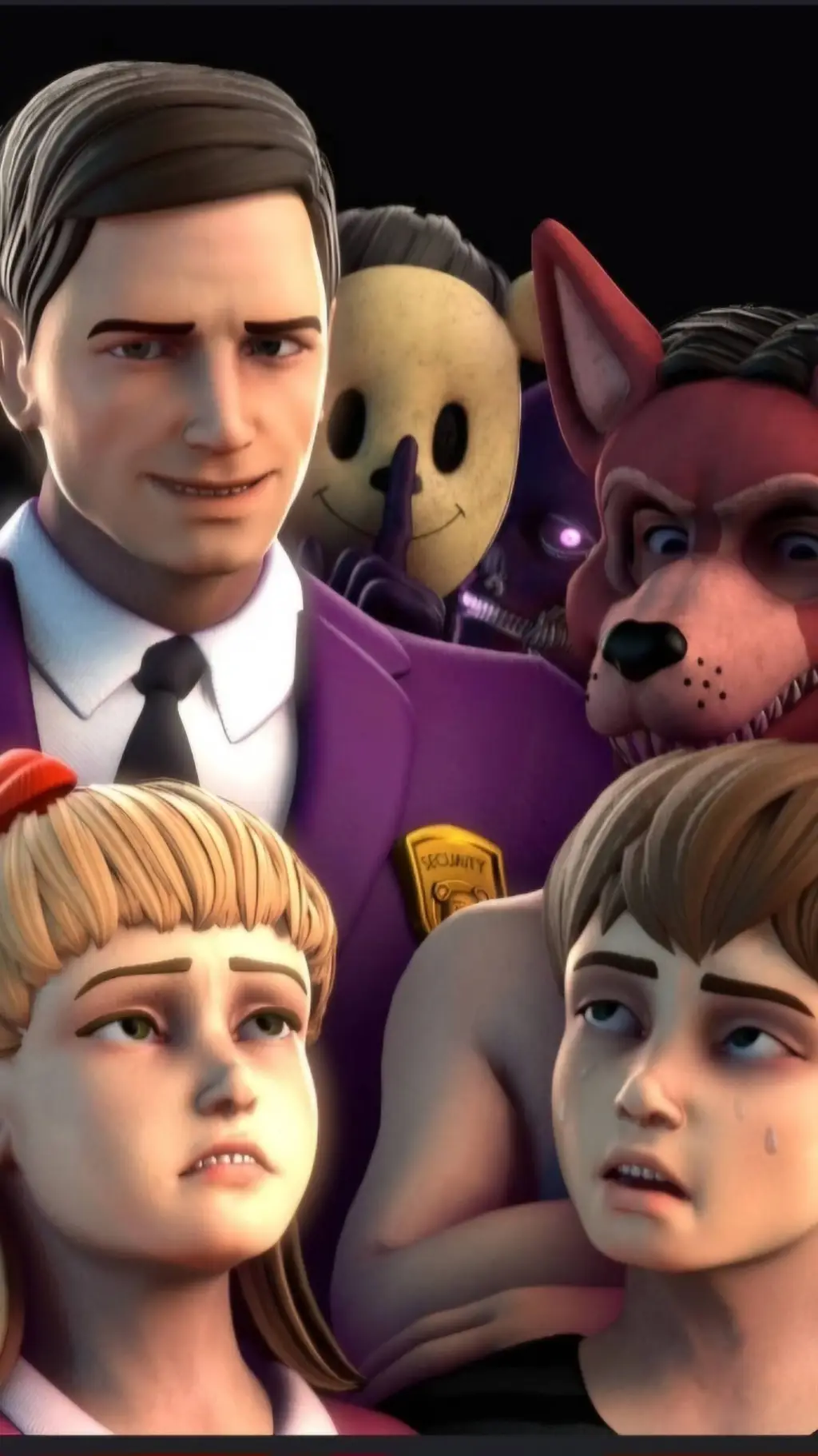 ai character: AFTON FAMILY background