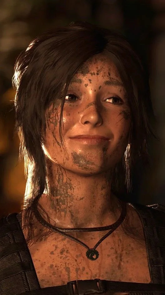 ai character: Lara Croft  background
