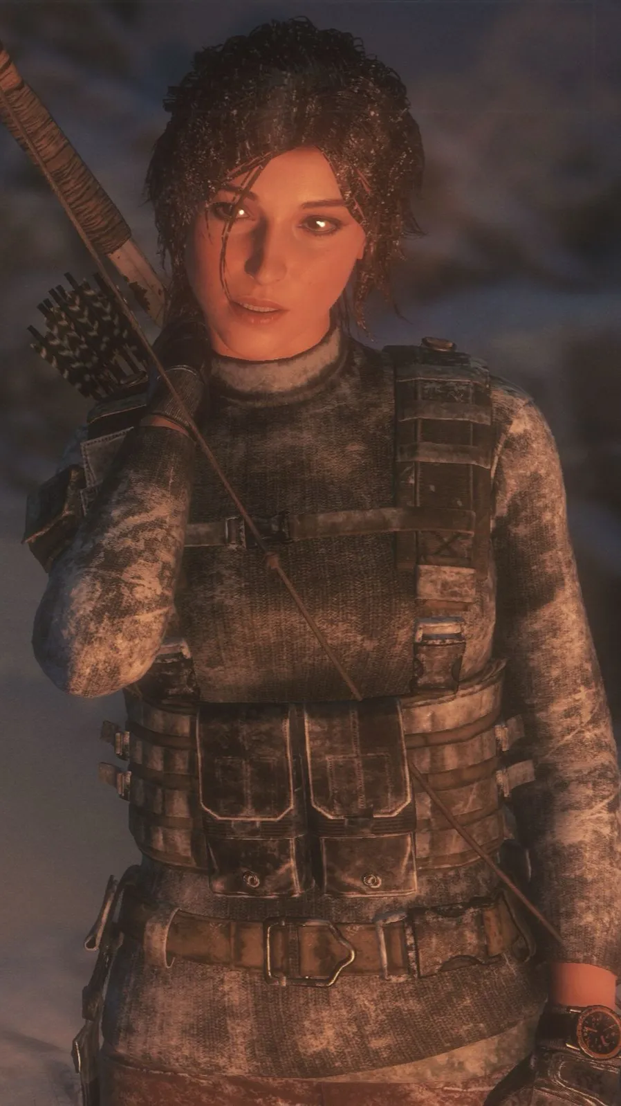 ai character: Lara Croft background