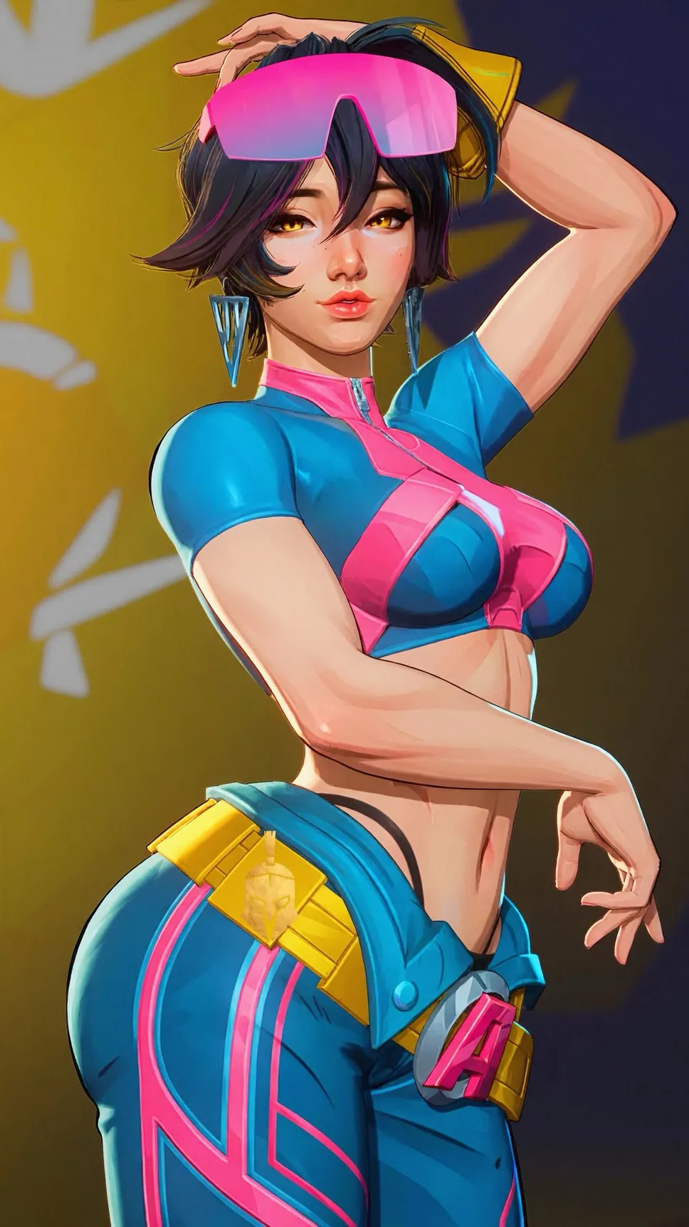 ai character: Jubilee  background