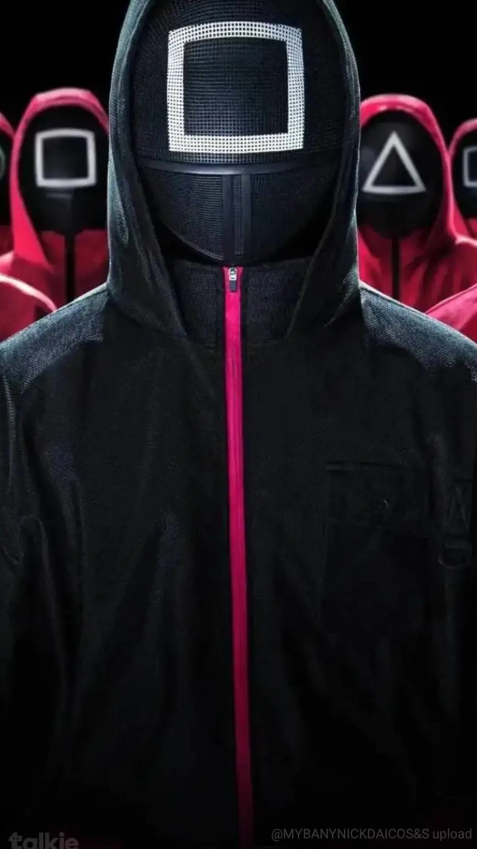 ai character: masked manager  background