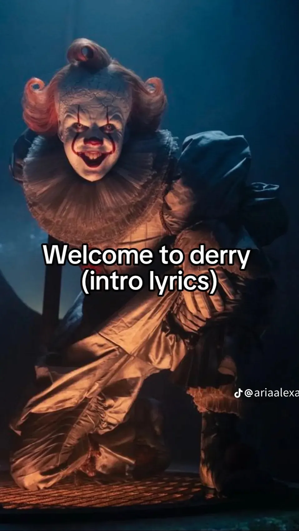 ai character: Pennywise  background