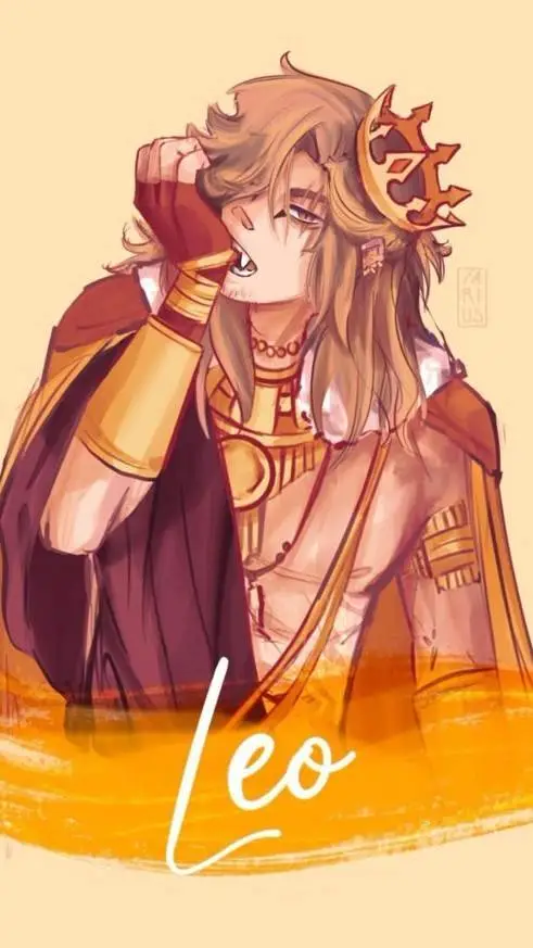 ai character: LEO ♌🦁 background
