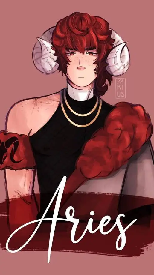 ai character: ARIES ♈🐏 background