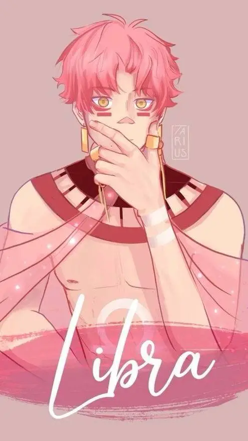 ai character: LIBRA ♎⚖️ background