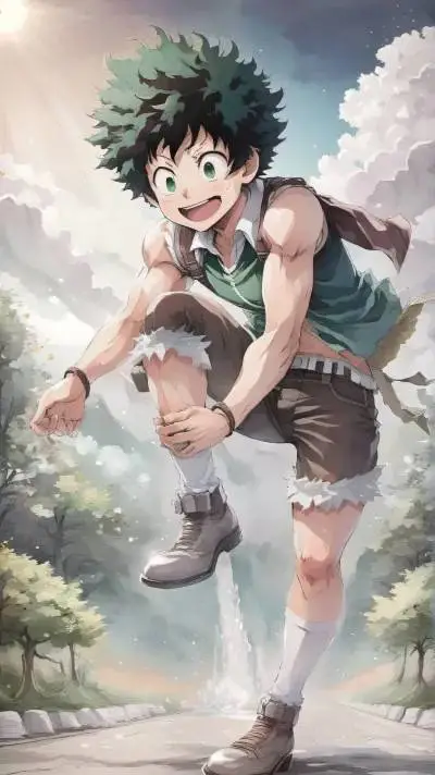 ai character: Deku background