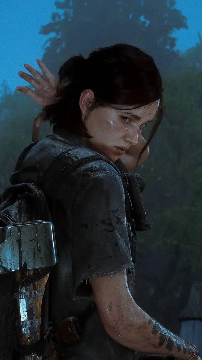 ai character: Ellie williams background