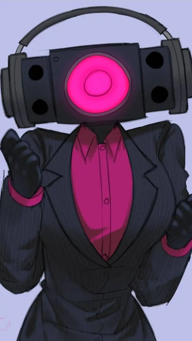 ai character: Cute Speakerwoman background