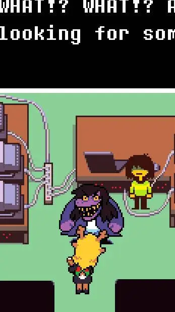 ai character: Deltarune 1 background
