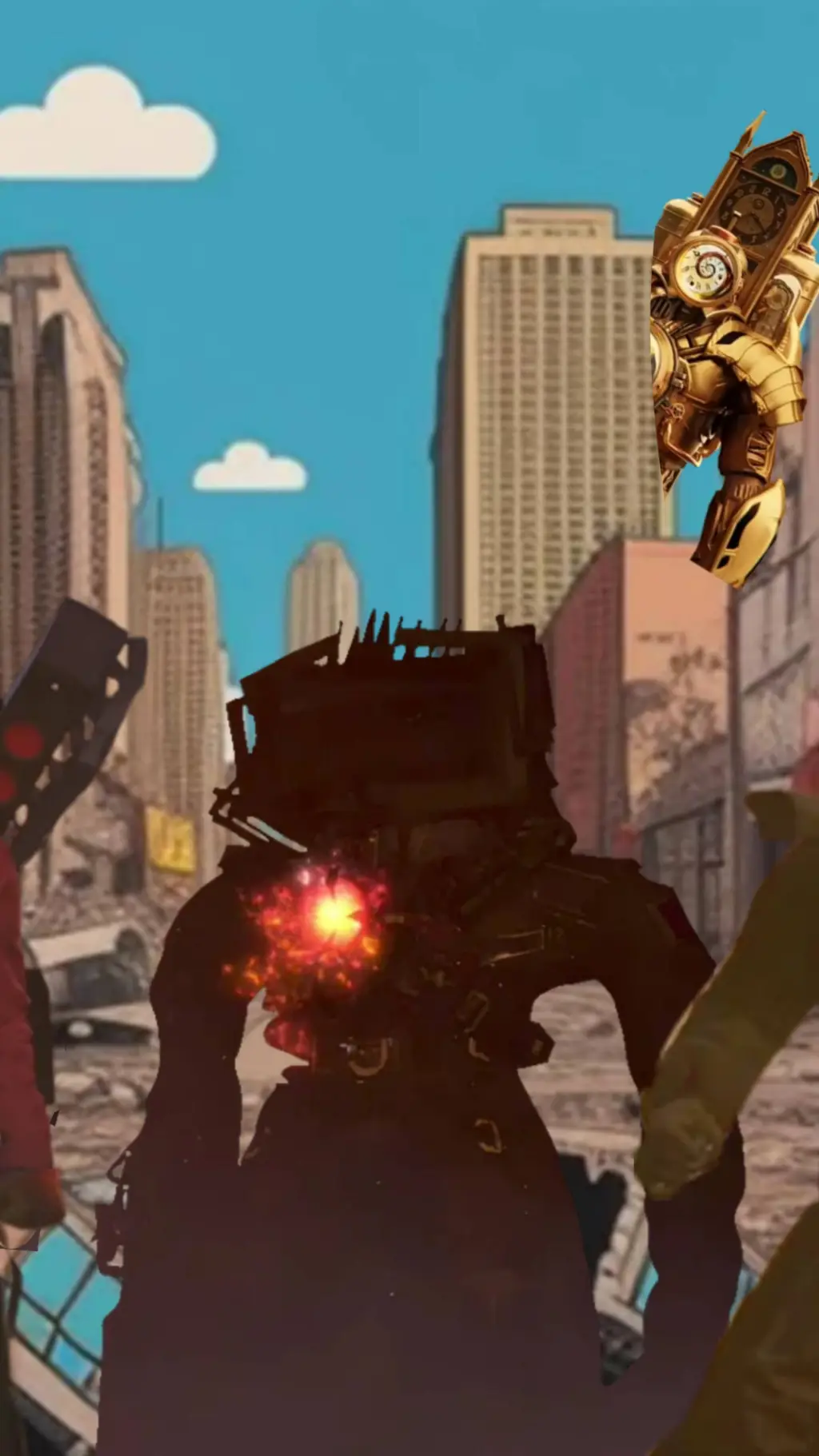 ai character: coruppted titans background