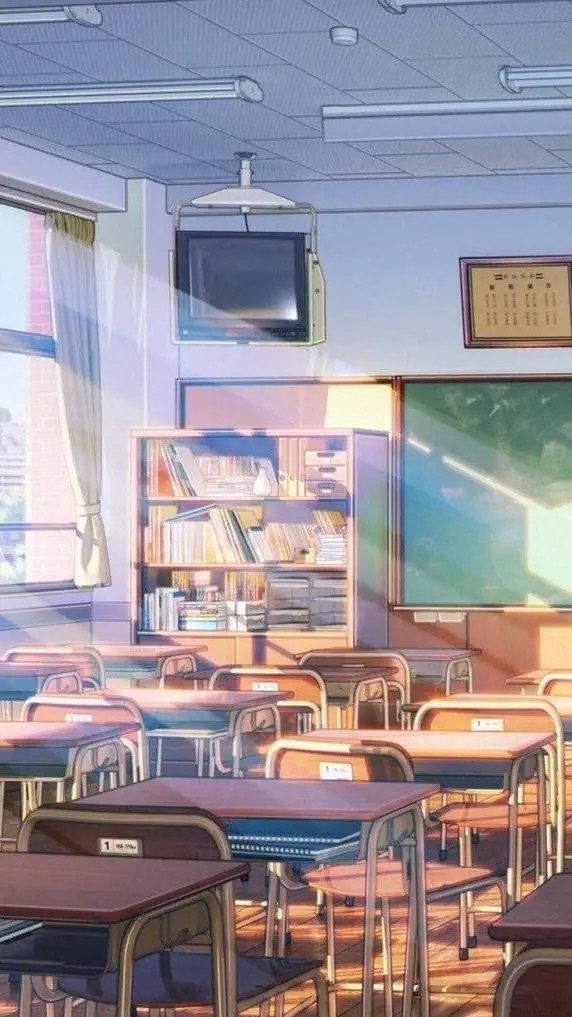 ai character: "📚berrywood high📚" background