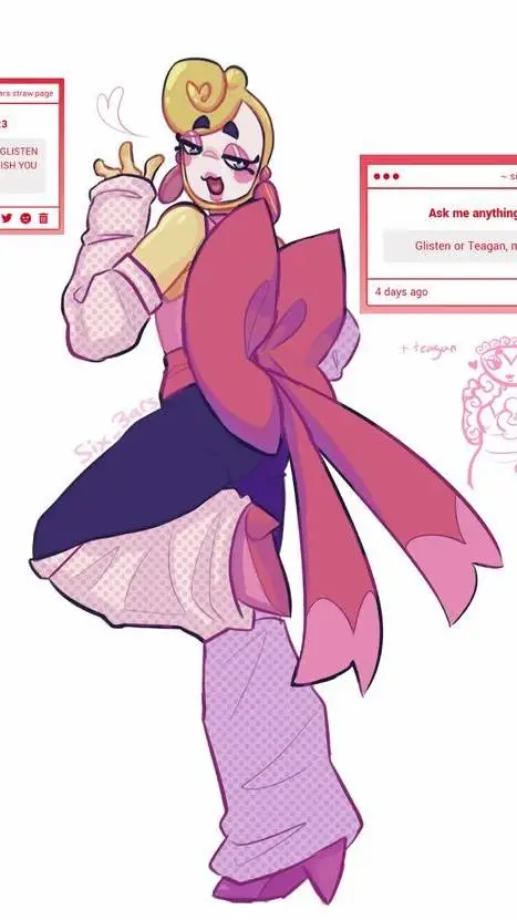 ai character: Glisten background