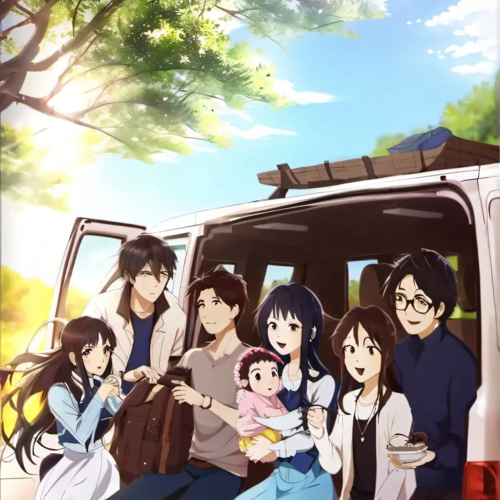 chat with ai character: Road family trip