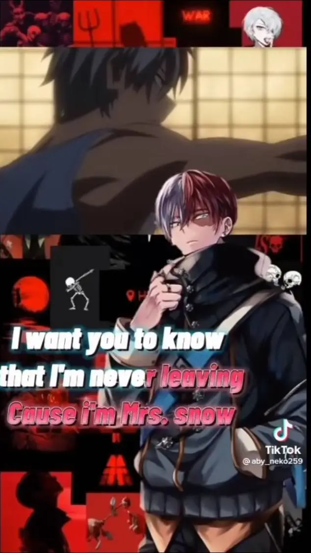 ai character: Todoroki❤️🤍 background