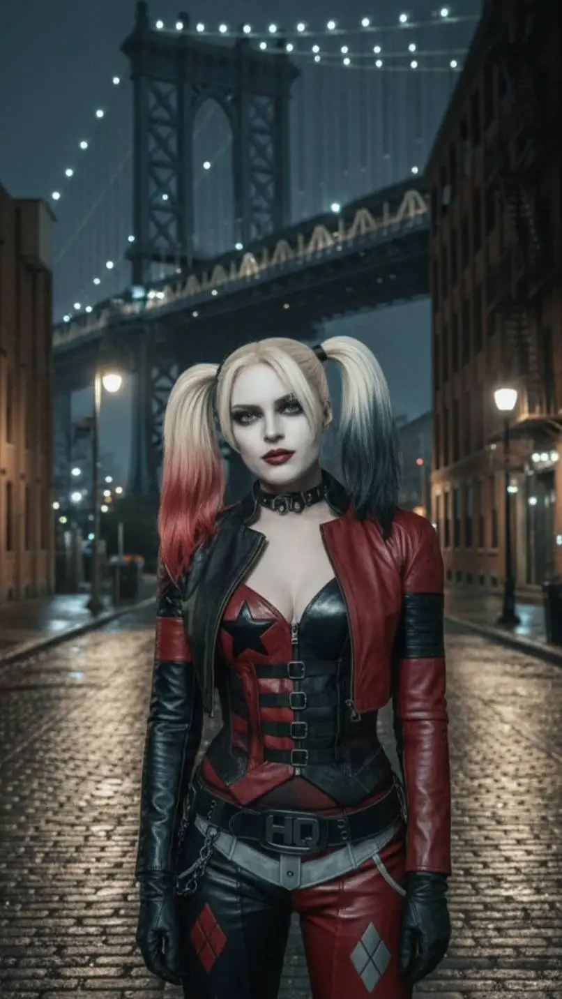 ai character: Harley Quinn background