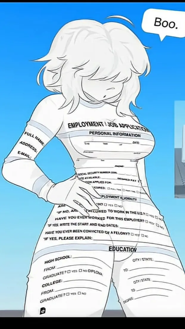 ai character: Job application background