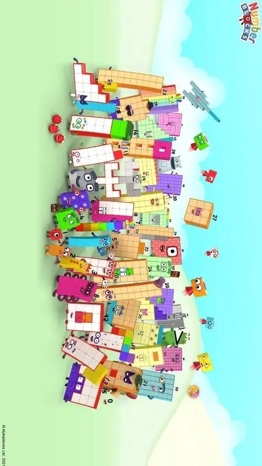 ai character: numberblocks background