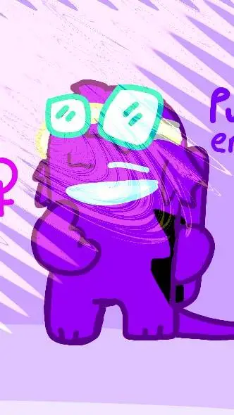 Talkie AI - Chat with Purple AMONG US OC