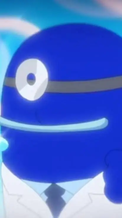 ai character: blue,among US show background